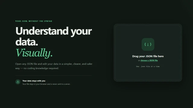 JSON Visual Editor